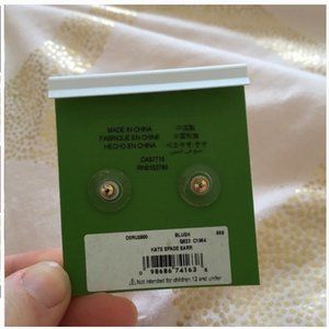 kate spade Jewelry - Kate spade royal blue stud earrings nwt kate spade Jewelry - Kate spade royal blue stud earrings nwt